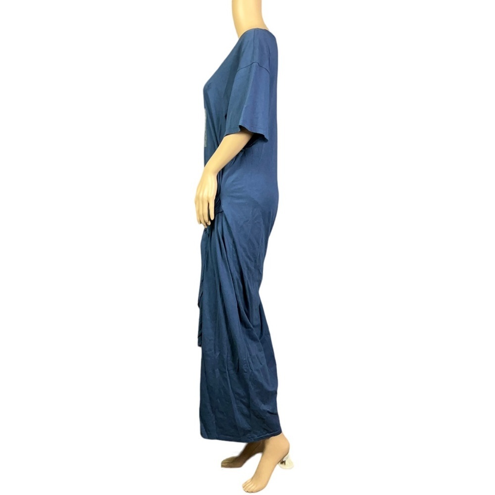 Polo Ralph Lauren Womens Wrap T-Shirt Dress Navy Blue Tie Up Cotton Size XL - Picture 6 of 11